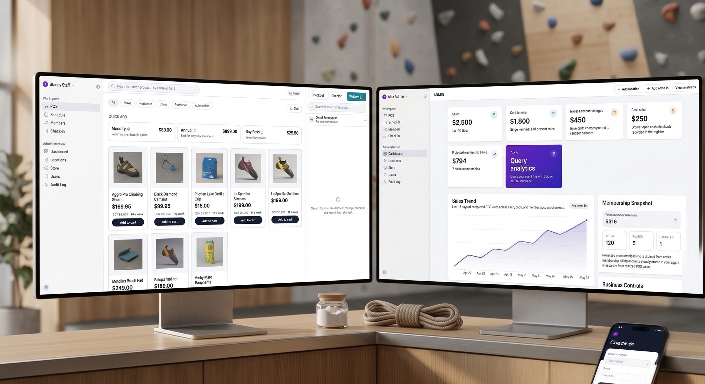 Gymspace Interface